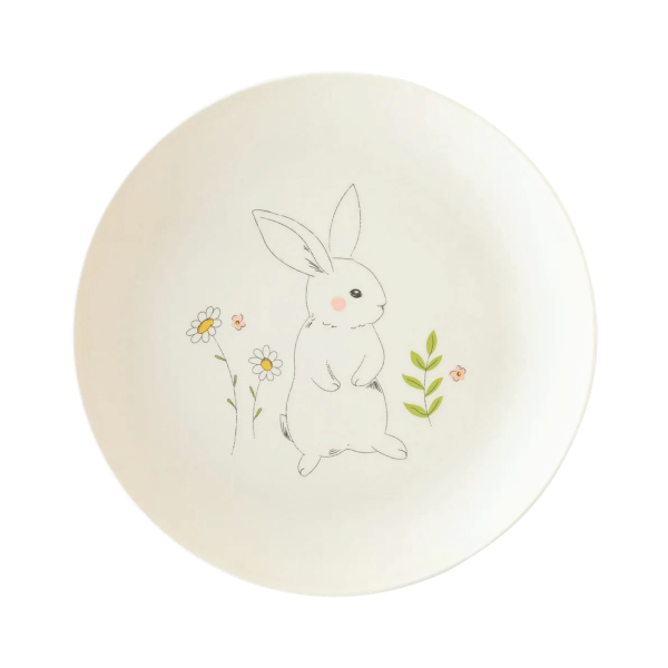 Bamboo Reusable Easter Bunny Dessert Plates 4ct Hot on Sale