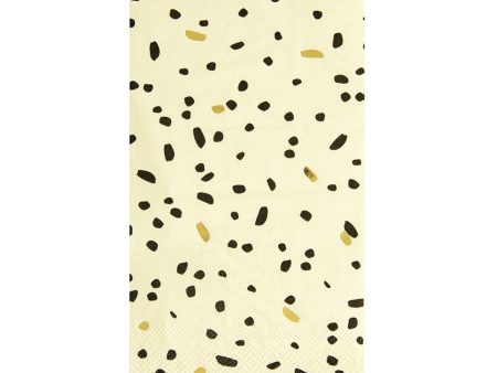 Black & Cream Dot Guest Towels 16ct Online