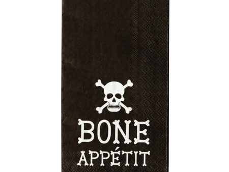 Bone Appetit Cross Bones Paper Guest Towels 24ct Sale