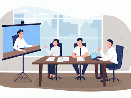 Animated conference isolated scene For Discount