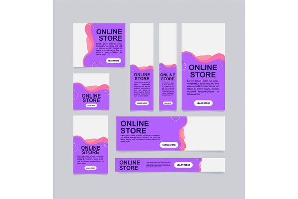 Web banner design template bundle Discount