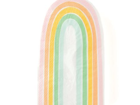 Pastel Rainbow Shaped Lunch Napkins 24ct Fashion