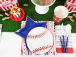 Patriotic Stars & Stripes Square Lunch Plates 8ct Discount