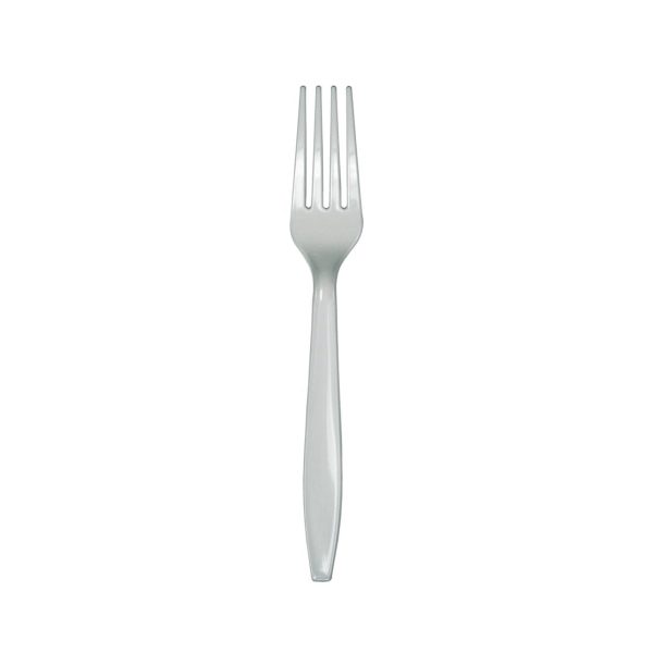 Classic Silver Plastic Forks 24ct Online Sale