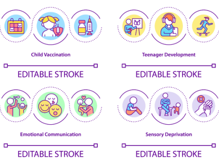 Child Behavior Development Icon Bundle For Cheap