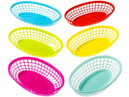 Multicolored Food Baskets 6ct Online Hot Sale