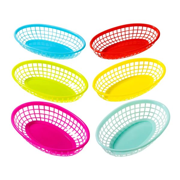 Multicolored Food Baskets 6ct Online Hot Sale