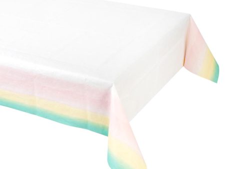 Pastel Rainbow Paper Table Cover Online now