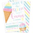 Here s the Scoop Ice Cream Birthday Party Invitation Sale