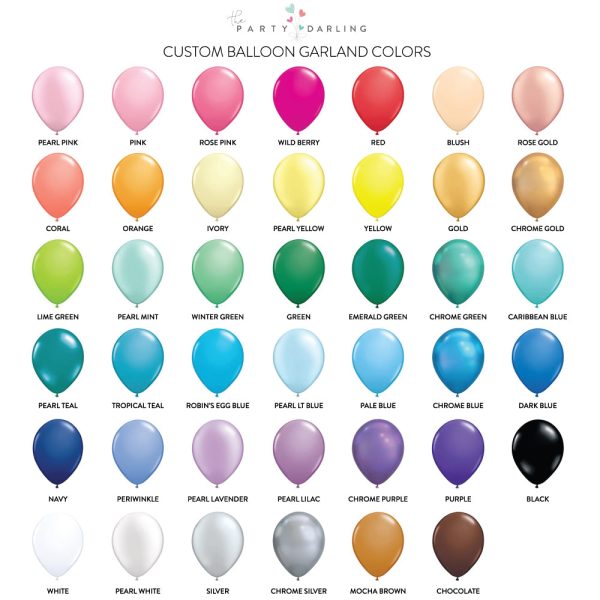 Magical Rainbow DIY Balloon Garland Kit 6ft For Discount