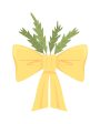 Large yellow ribbon bow semi flat color vector object Hot on Sale