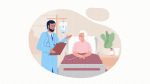 Animated isolated senior care unit For Discount