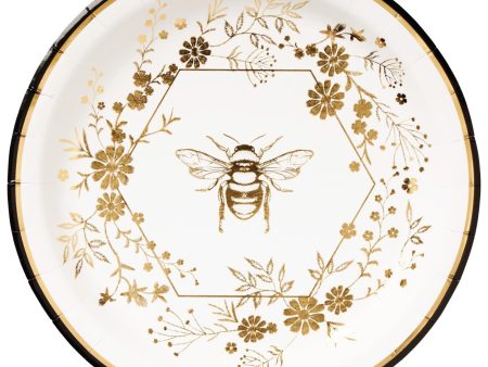 Bee Wreath Lunch Plates 8ct Online now