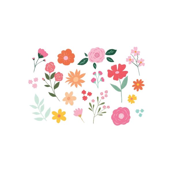 Floral Temporary Tattoos 19ct For Sale