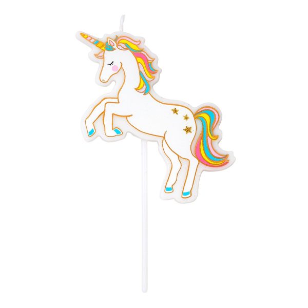 Rainbow Unicorn Birthday Candle For Sale