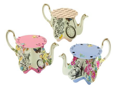 Alice in Wonderland Teapot Cupcake Stands 6ct Hot on Sale