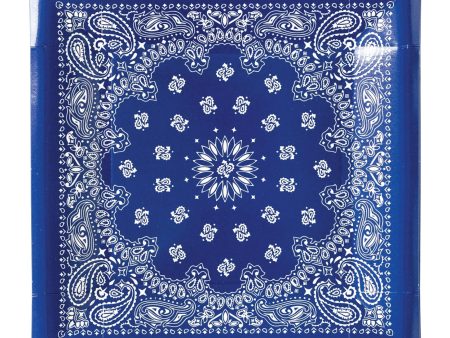 Blue Bandana Lunch Plates 8ct Fashion