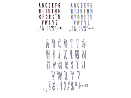 Amusing modern style alphabet set Cheap