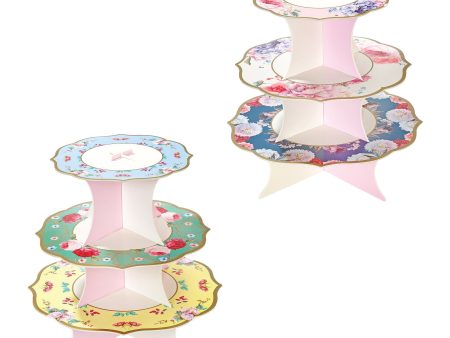 Floral Tea Party Cupcake Stand 1ct Online