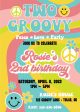 Two Groovy Birthday Party Invitation For Cheap