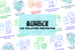 Air pollution prevention concept icons bundle Hot on Sale