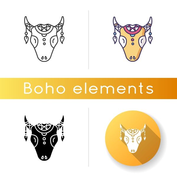 Boho icons bundle on Sale