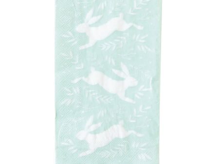 Mint Green Bunny & Sprigs Paper Guests Towels 24ct Online Hot Sale