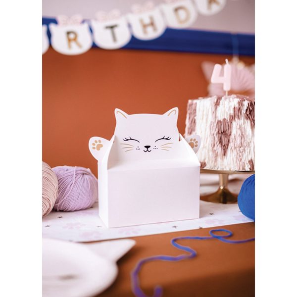 Pink Cat Favor Boxes 6ct Hot on Sale