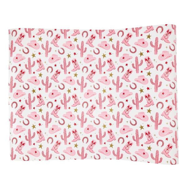 Pink Western Cowgirl Paper Table Runner 10ft Online Sale