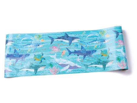 Jawsome Shark Paper Table Runner 5.8ft Online now