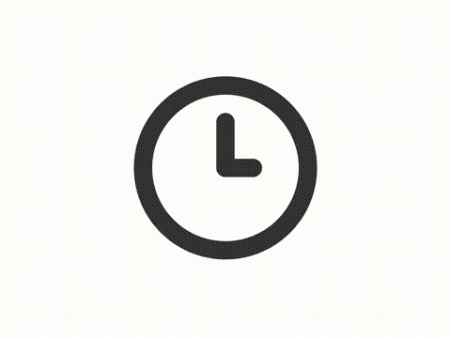 Animated timepiece linear ui icon Supply