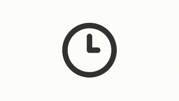 Animated timepiece linear ui icon Supply