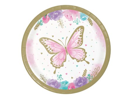 Butterfly Dessert Plates 8ct Discount