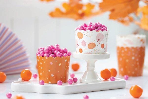 Pumpkins & Stars Baking Cups 36ct Supply