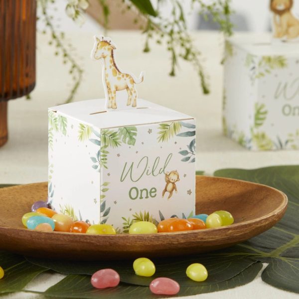 Safari Wild One Favor Boxes 24ct Online