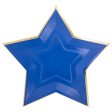 Blue Star Shaped Lunch Plates 8ct Discount