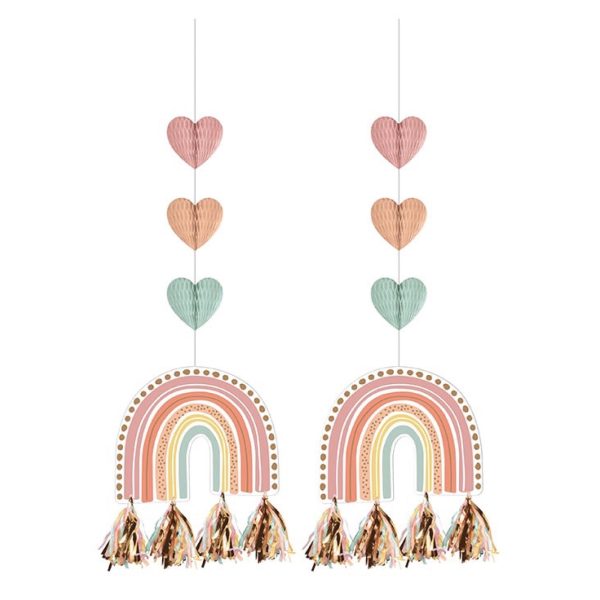 Boho Rainbow Hanging Decorations 2ct Online Sale