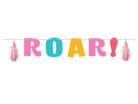 Girl Roar Dinosaur Banner Online Sale