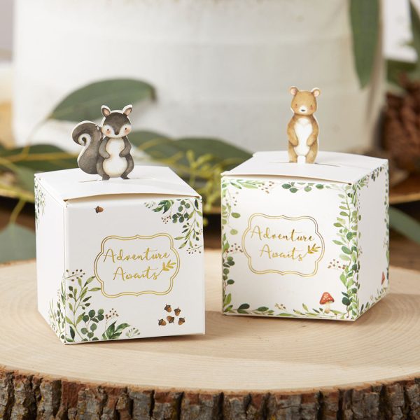 Woodland Adventure Awaits Favor Boxes 24ct Online Sale