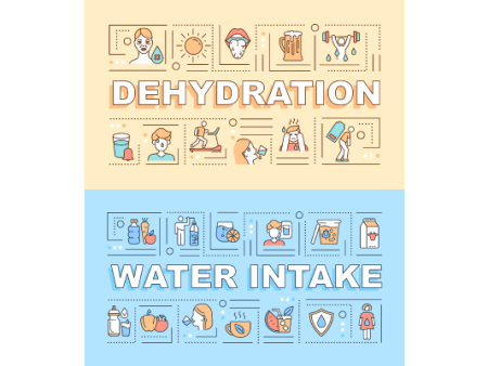 Water Intake Word Concepts Banner Bundle Fashion