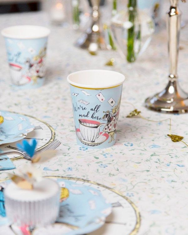 Alice in Wonderland Paper Cups 8ct For Sale