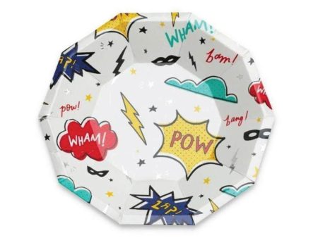 Superhero Small Plates 8ct Hot on Sale