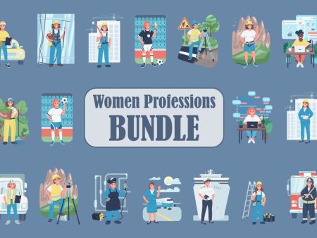 Women professions bundle For Discount