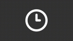 Animated clock white line ui icon Supply