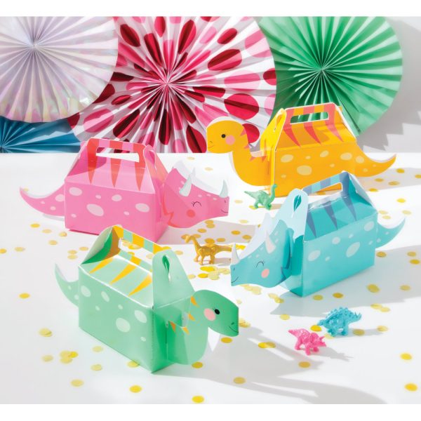 Girl Dinosaur Favor Boxes 4ct Online