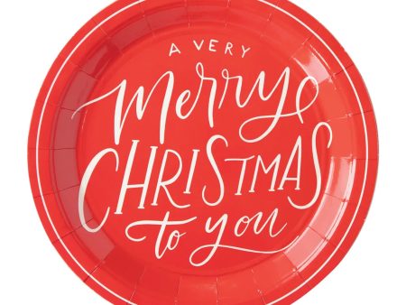 A Very Merry Christmas Lunch Plates 8ct on Sale