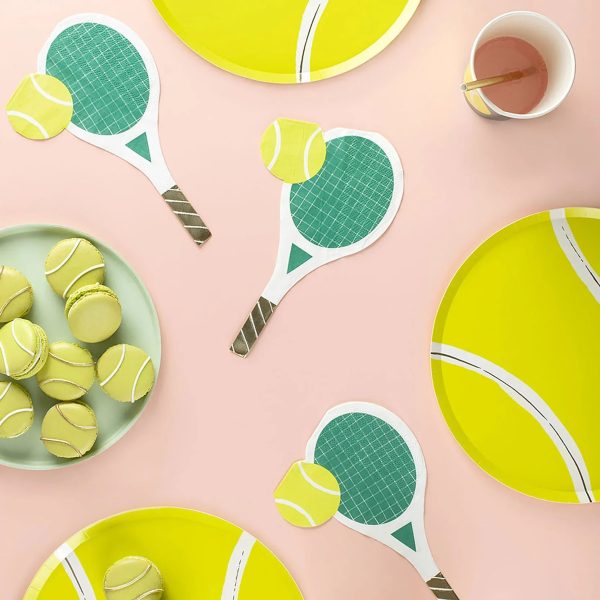 Tennis Ball Lunch Plates 8ct For Discount