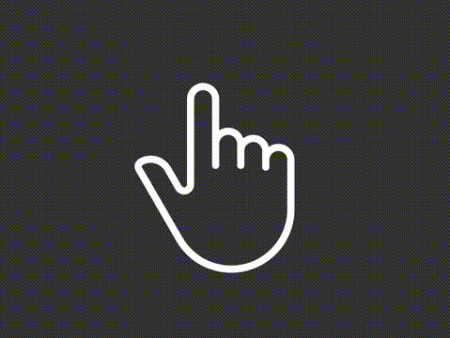 Animated finger white linear icon Cheap