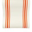 Rust Orange Striped Paper Table Runner Online Sale