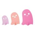 Pink Acrylic Ghost Decorations 3ct Cheap